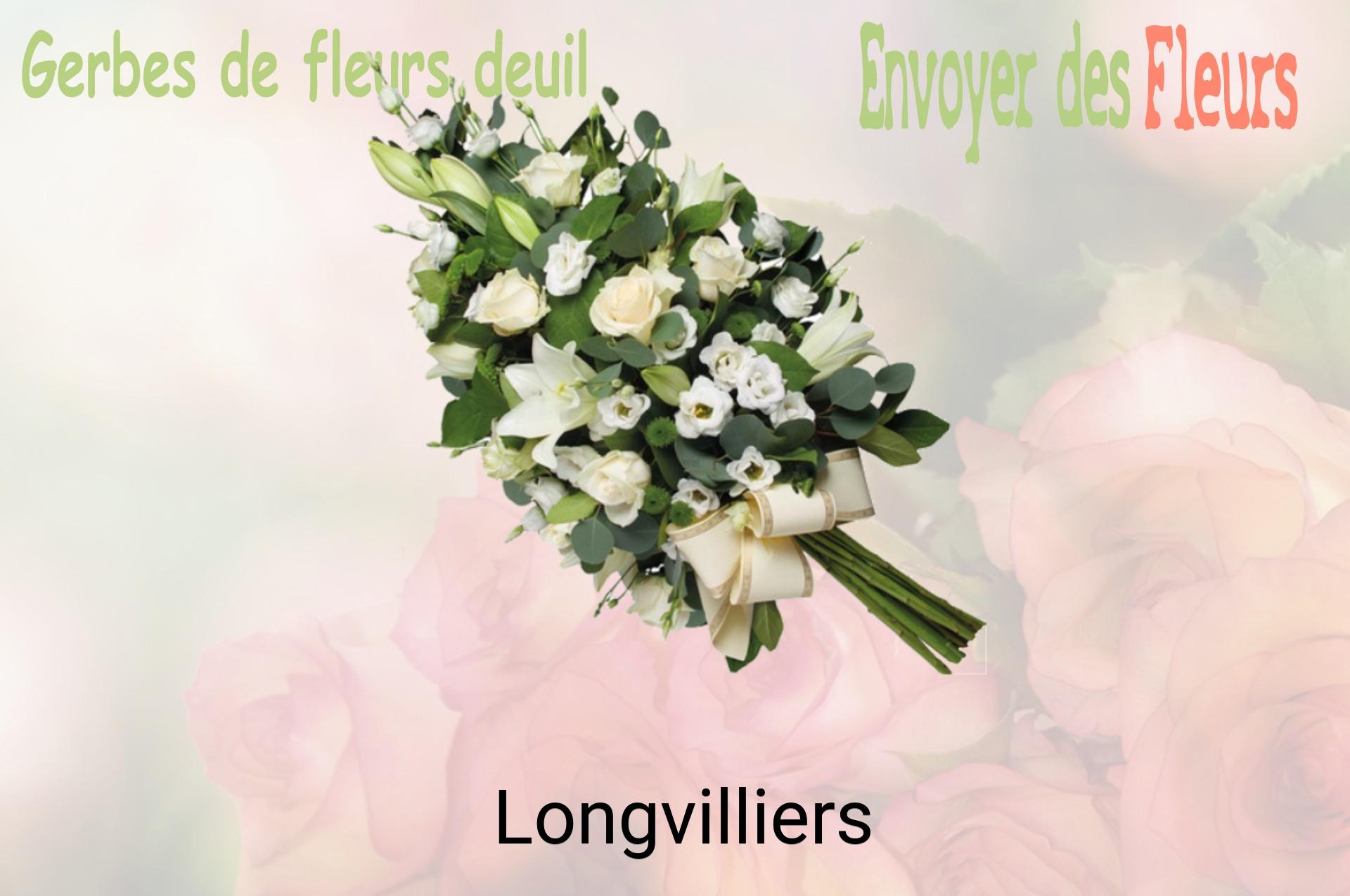 Gerbe de fleurs de deuil livrée à Longvilliers